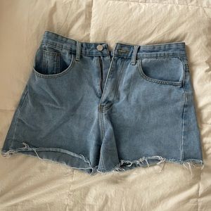 DENIM Mom Jean Shorts
